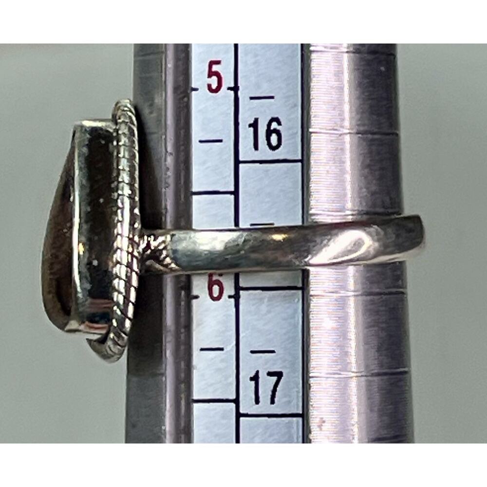 Natural Australian Boulder Opal Sterling Silver Ring Sz 6 Southwestern Handmade - Picture 14 of 16